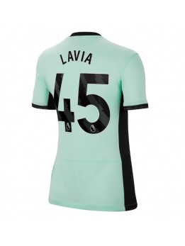 Billige Chelsea Romeo Lavia #45 Tredjedrakt Dame 2023-24 Kortermet